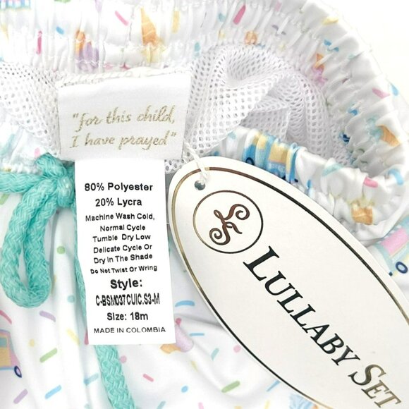 Lullaby Set Size 18M Stewart Swim Trunks Ice Cream Print - Picture 3 of 3